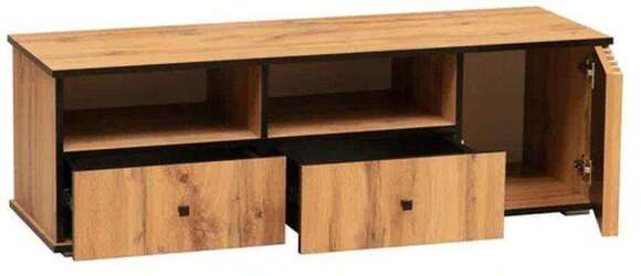 Модульная гостиная Либерти 2 (опора h20) Дуб вотан/Черный