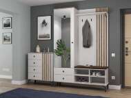 Прихожая Либерти опора h=150мм Белый / Дуб Каньон