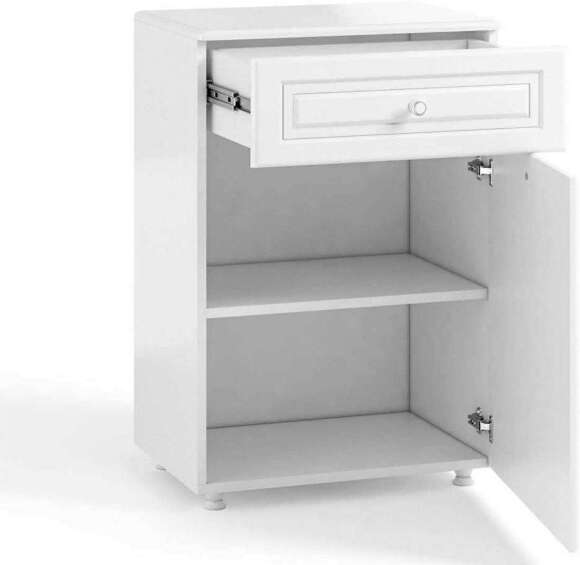 Тумба с ящиком Афина АФ-27 белое дерево