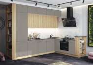 Кухня Техно-5 3,2*2,24м (Сонома/Браш Текстура Грей, Белый (Кастилло темный) Кухня Техно-5 3,2*2,24м (Сонома/Браш Текстура Грей, Белый (Кастилло темный)