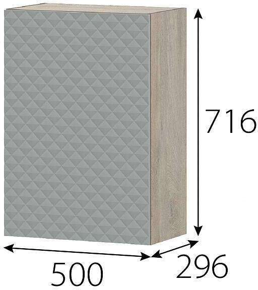 КГ Этна Шкаф навесной 5в1 Софт Грей Гиза КГ Этна Шкаф навесной 5в1 Софт Грей Гиза