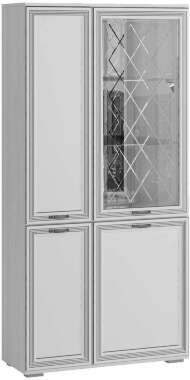 Шкаф с полками и витриной Ливорно ЛШ-6 (Домани) Ясень Анкор светлый Шкаф с полками и витриной Ливорно ЛШ-6 (Домани) Ясень Анкор светлый