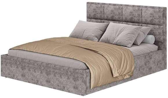 Кровать 160х200 с подъемным механизмом Линда, грей
