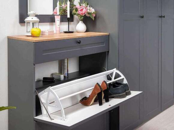 Прихожая Остин 3 Серый графит/Дуб Вотан