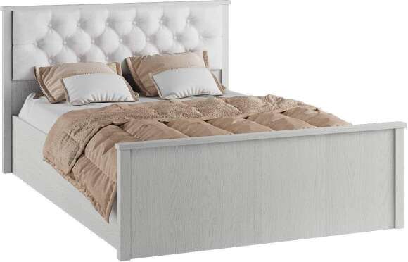 Кровать с настилом ЛДСП Модена МКР-2 140х200, ясень