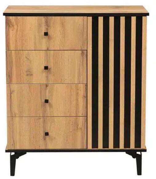 Комод Либерти 51.05 (опора h150) Дуб вотан/Черный