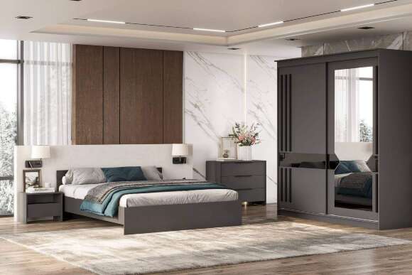 Шкаф-купе №25 2,0м Блэк Лайт Графит серый/Лакобель/Черный матовый Шкаф-купе №25 2,0м Блэк Лайт Графит серый/Лакобель/Черный матовый