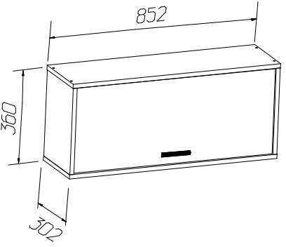 Полка настенная 850 Лило, Стич (MLK)