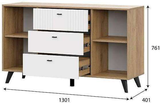 Тумба-комод Милан (SV-Мебель) Белый Тумба-комод Милан (SV-Мебель) Белый