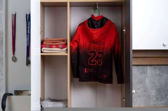 Шкаф для одежды и белья Лойс 92 (Глазов) Графит