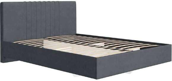 Кровать с латами Соло 180*200, Графит Кровать с латами Соло 180*200, Графит