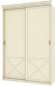 Бэль Шкаф-купе с нишей для гладильной доски + Карнизы 1543/60 Слоновая кость Бэль Шкаф-купе с нишей для гладильной доски + Карнизы 1543/60 Слоновая кость