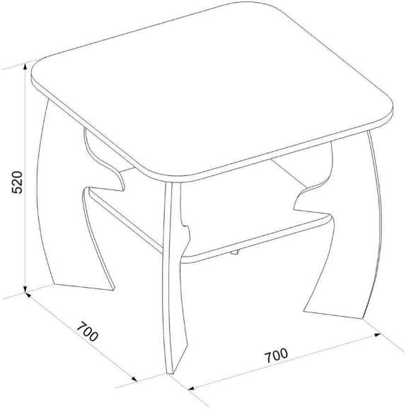 Престиж 13-2 стол журнальный Бодега Темный / Светлый Престиж 13-2 стол журнальный Бодега Темный / Светлый