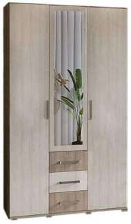 Шкаф 3-створчатый Белла (Ясень светлый / Ясень темный) Шкаф 3-створчатый Белла (Ясень светлый / Ясень темный)