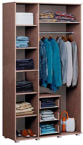 Шкаф 3-створчатый Белла (Ясень светлый / Ясень темный)