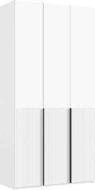 Марвэл Шкаф 3-х ств. (1200) (Браш Вайт, Белый)