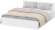 Токио кровать двойная универсальная 1,6 с основанием / Белый текстурный