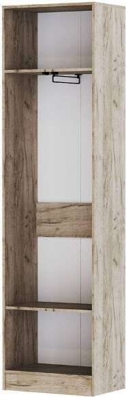 Шкаф для одежды Руэлла, Дуб крафт серый, Дуб крафт белый Шкаф для одежды Руэлла, Дуб крафт серый, Дуб крафт белый
