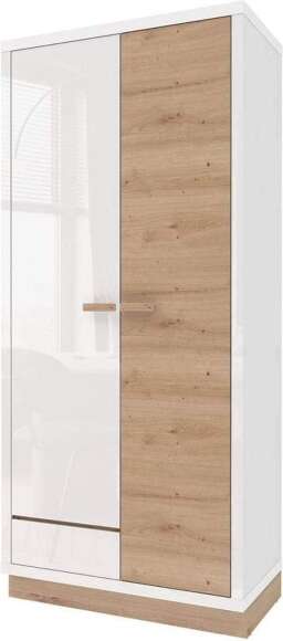 Шкаф 2-х дверный Балтимор белый / дуб дикий
