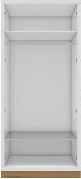 Шкаф 2-х дверный Балтимор белый / дуб дикий