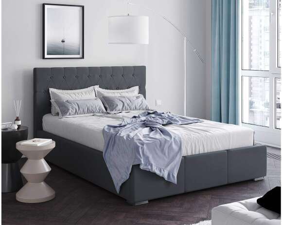 Кровать с подъёмным механизмом Октавия 140х200, Серый Кровать с подъёмным механизмом Октавия 140х200, Серый