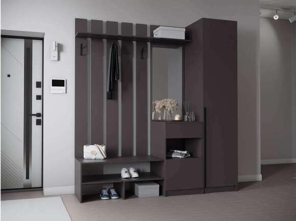 Пенал с полками Феникс, графит Пенал с полками Феникс, графит