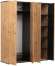Шкаф для одежды Либерти 51.15, Дуб Вотан, Черный