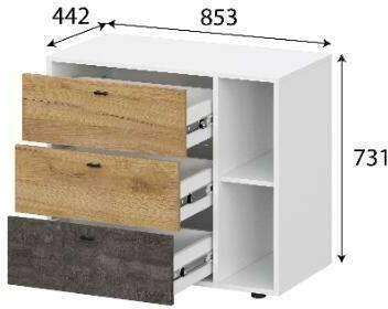 Комод 3 ящика