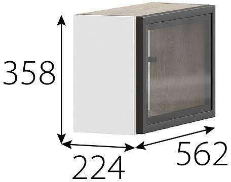КГ Этна Шкаф навесной барный 2АТП1Я Софт Вайт