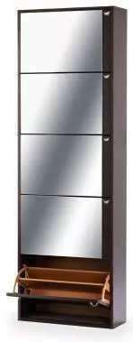 Обувница Комфорт К-5S с зеркалом Венге