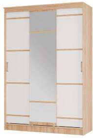 Шкаф-купе 1500 Сакура (БТС) Белый/Дуб Сонома