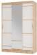 Шкаф-купе 1500 Сакура (БТС) Белый/Дуб Сонома