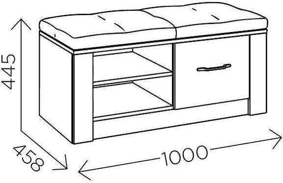 Тумба для обуви Ева 5 М5