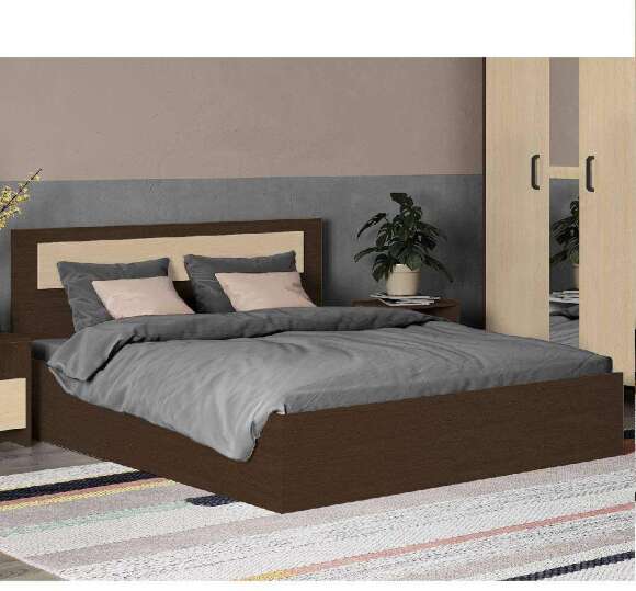 Кровать Соня (1,6), Венге, дуб молочный Кровать Соня (1,6), Венге, дуб молочный