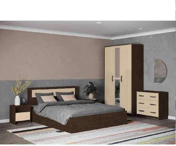 Кровать Соня (1,6), Венге, дуб молочный Кровать Соня (1,6), Венге, дуб молочный