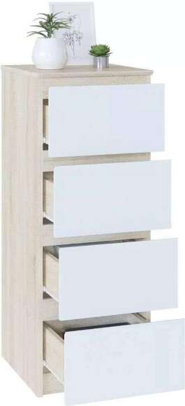 Комод Т-4Р Дуб Сонома/Белый Комод Т-4Р Дуб Сонома/Белый