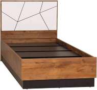 Кровать одинарная с настилом Гамма 54.17, Таксония, Белый