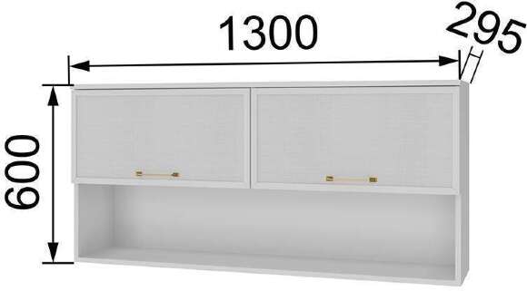 Полка навесная Толедо ТН-1, Белый Полка навесная Толедо ТН-1, Белый