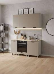 МК Аленушка 1,6м в.6 Орешник Матовый Вижен,скоба черный,сонома