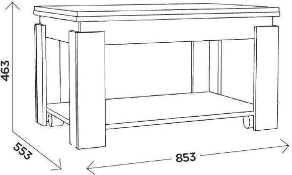 Столик журнальный Януш 1, таксония темная Столик журнальный Януш 1, таксония темная