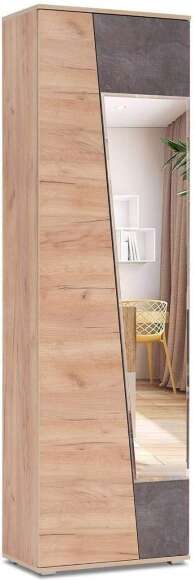 Шкаф Соренто 2-х створчатый дуб крафт / бетон темный