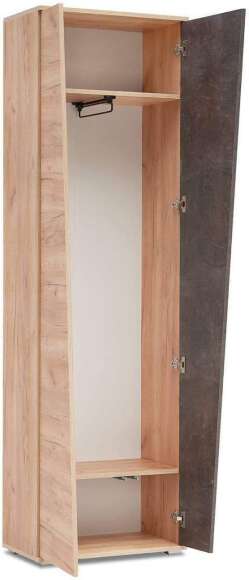 Шкаф Соренто 2-х створчатый дуб крафт / бетон темный