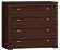 Комод Sherlock 65 Глазов (Орех шоколадный) Комод Sherlock 65 Глазов (Орех шоколадный)