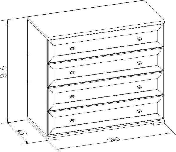 Комод Sherlock 65 Глазов (Орех шоколадный) Комод Sherlock 65 Глазов (Орех шоколадный)
