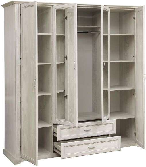 Шкаф для одежды Сохо 32.01, Бетон пайн белый