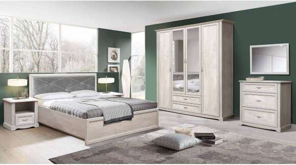 Шкаф для одежды Сохо 32.01, Бетон пайн белый