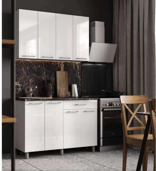 Кухня Танго 1,2м.,Белый Кухня Танго 1,2м.,Белый