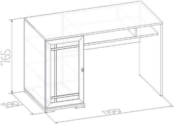 Стол письменный Глазов-мебель Sherlock 115 (Дуб сонома) Стол письменный Глазов-мебель Sherlock 115 (Дуб сонома)