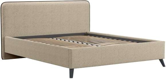 Миа кровать 180 Bravo light brown (бежево-коричневый) / кант Лайт 10 Велюр (коричневый) Миа кровать 180 Bravo light brown (бежево-коричневый) / кант Лайт 10 Велюр (коричневый)