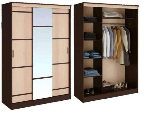 Шкаф-купе 1500 Сакура БТС (Венге, Лоредо)